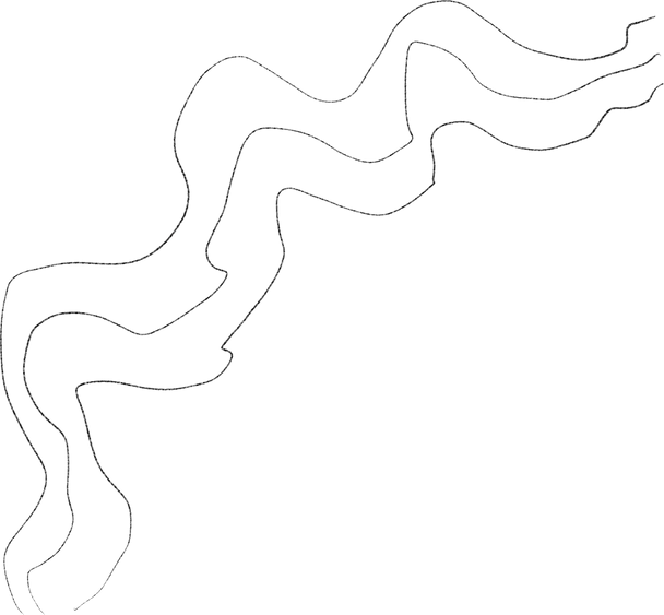 Abstract lines doodle pencil drawn element